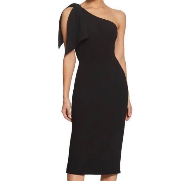 Dress the Population Dresses & Skirts - Dress The Population Tiffany One Shoulder Dress Fitted Size Small Women's NWOT